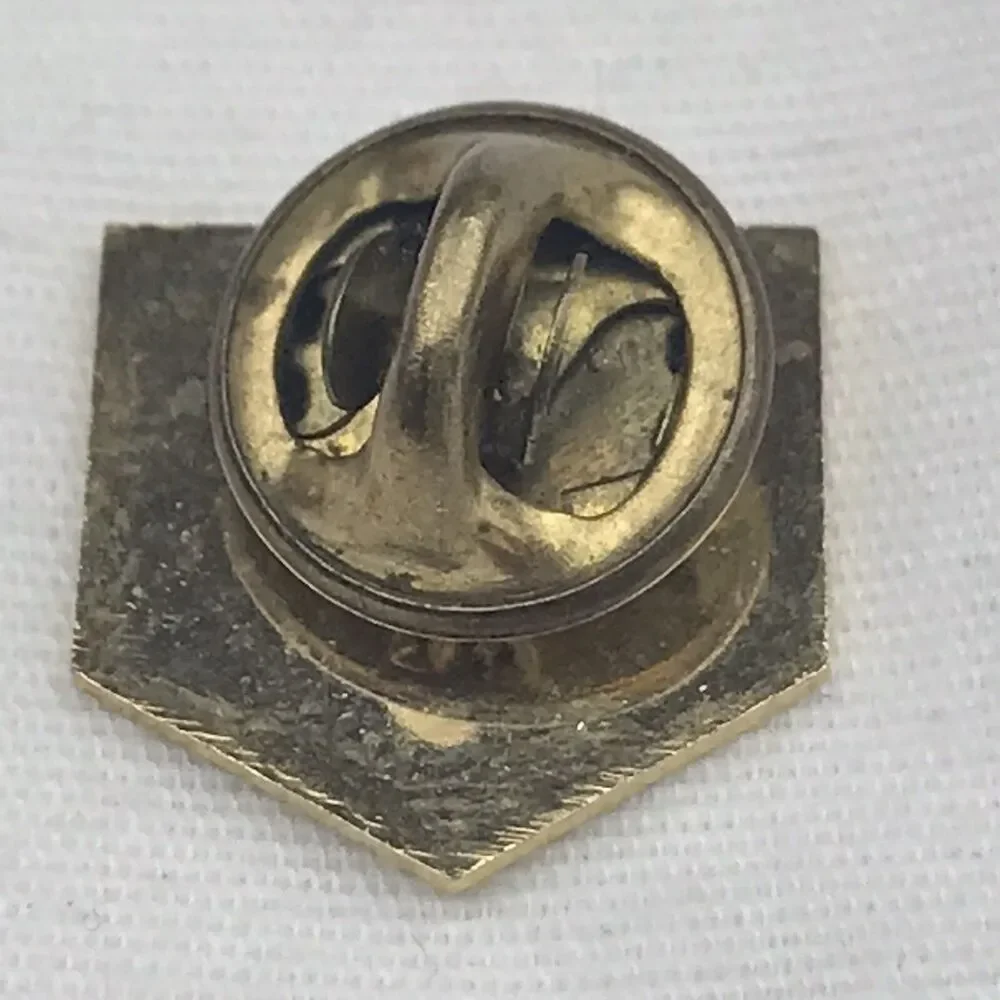 USA Olympic Rings Pin Gold Tone Vintage 1992 Red White Blue 90s